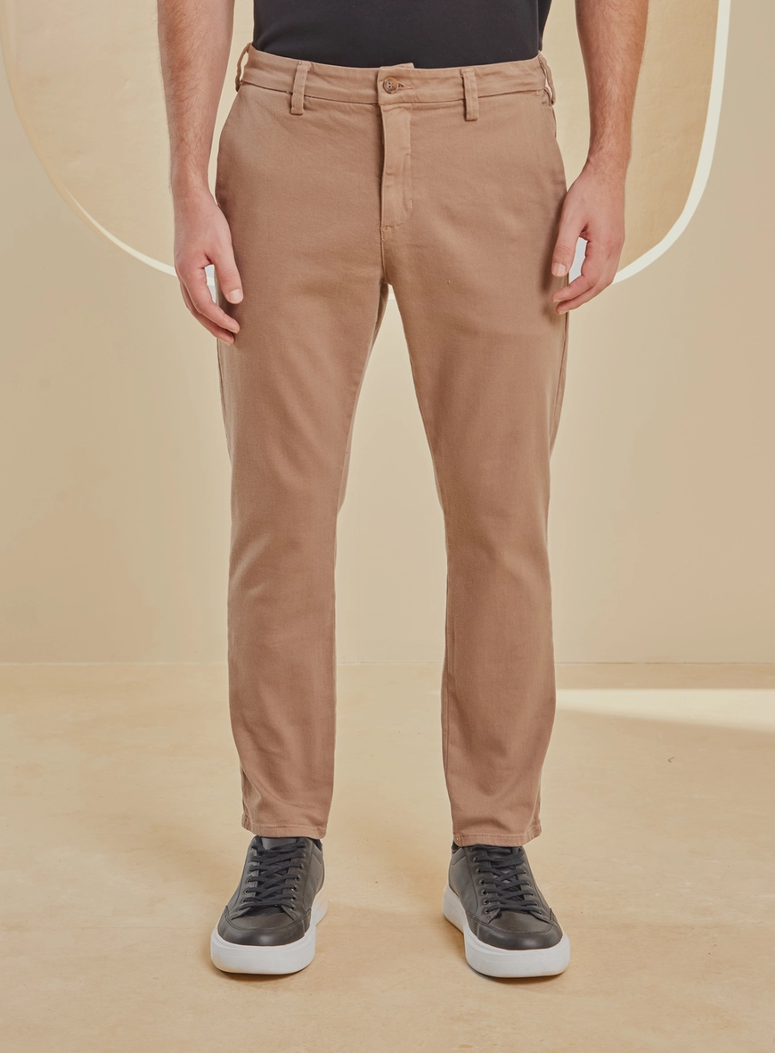 Calça Sarja Masculina - Johann Marrom 3