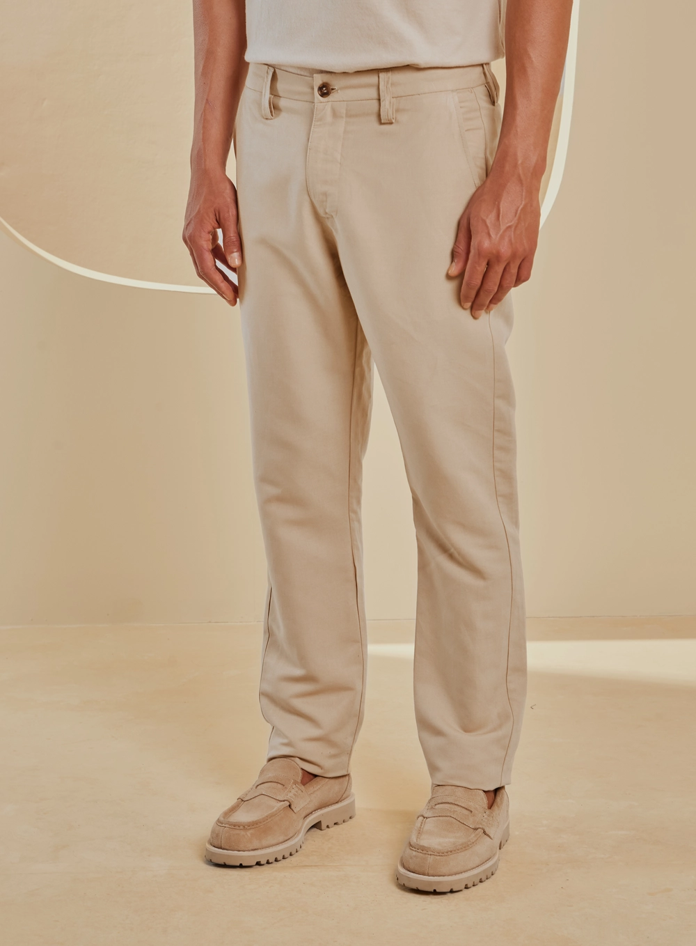 Calça Alfaiataria Masculina - Vitor Bege 3