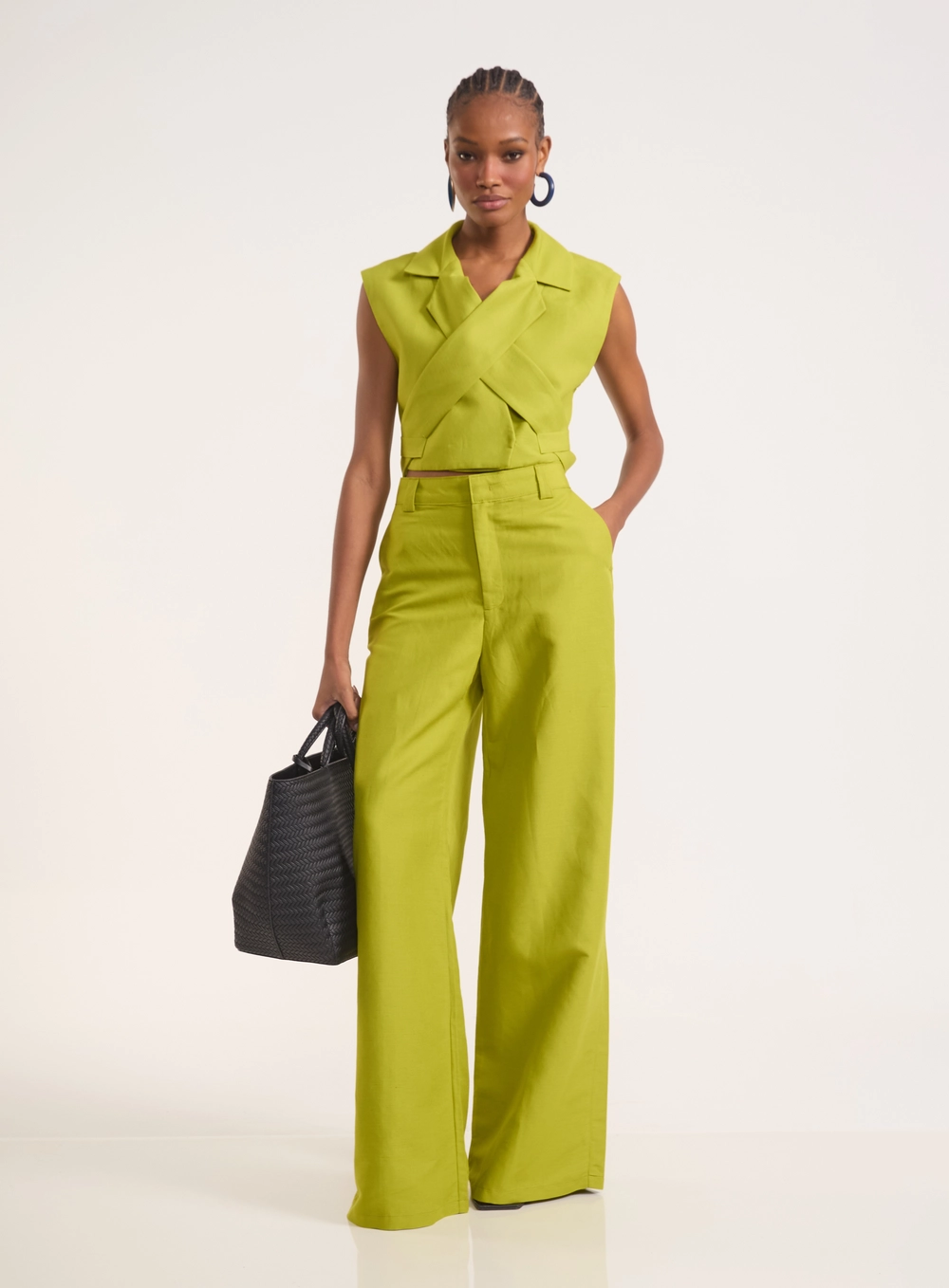 Colete Cropped Transpasse Urban Verde