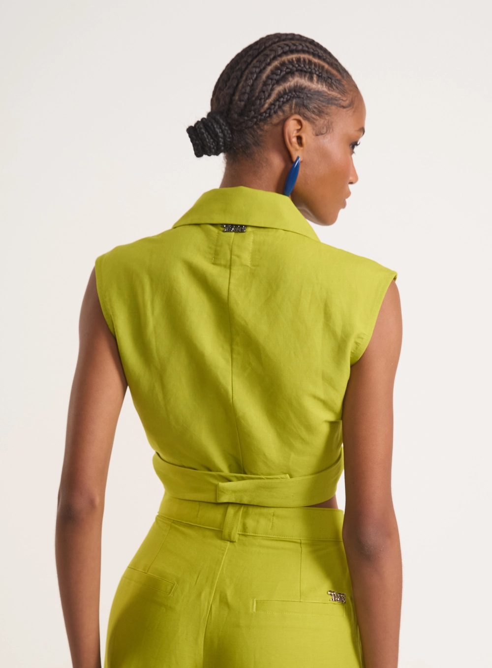 Colete Cropped Transpasse Urban Verde