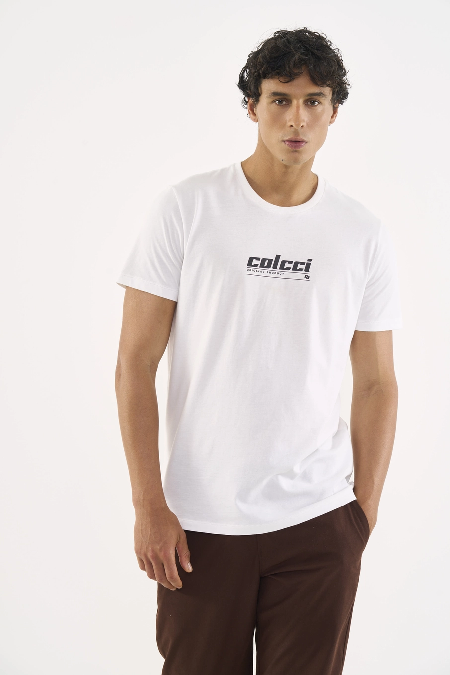 Camiseta Slim Masculina Com Logo Off Shell