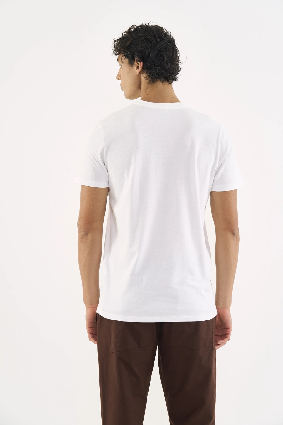 Camiseta Slim Masculina Com Logo Off Shell