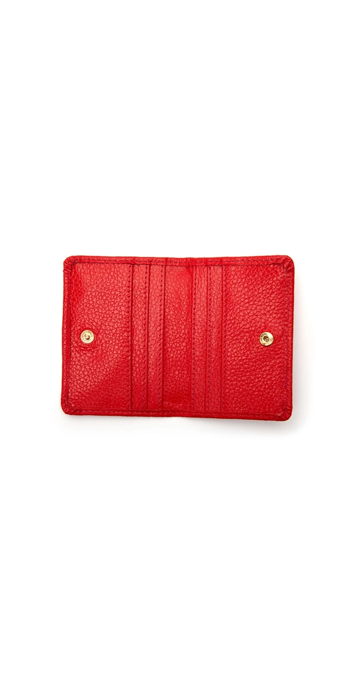 Porta Cartão Feminino Colcci Couro Floater Vermelho