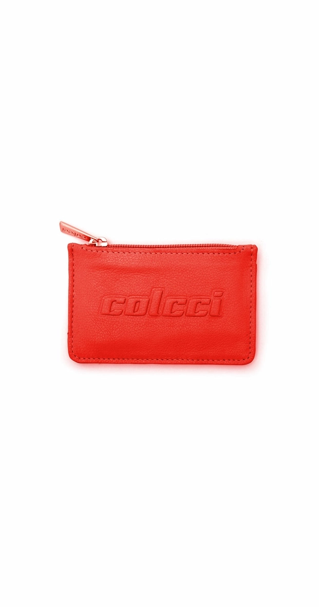 Porta Cartão Com Zíper Fem Colcci Couro Float
