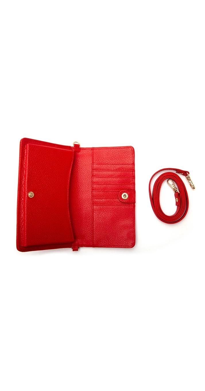 Bolsa Carteira Fem Colcci Couro Floater Vermelho