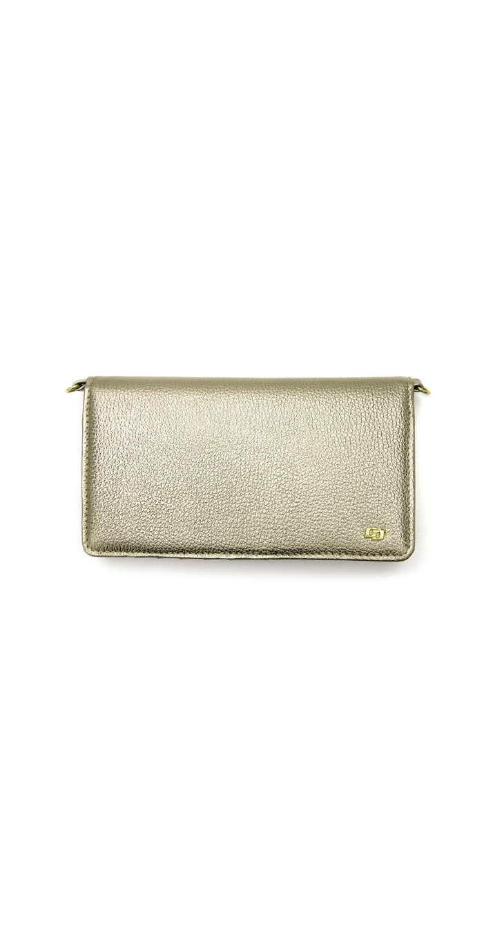 Bolsa Carteira Fem Colcci Couro Floater Ouro