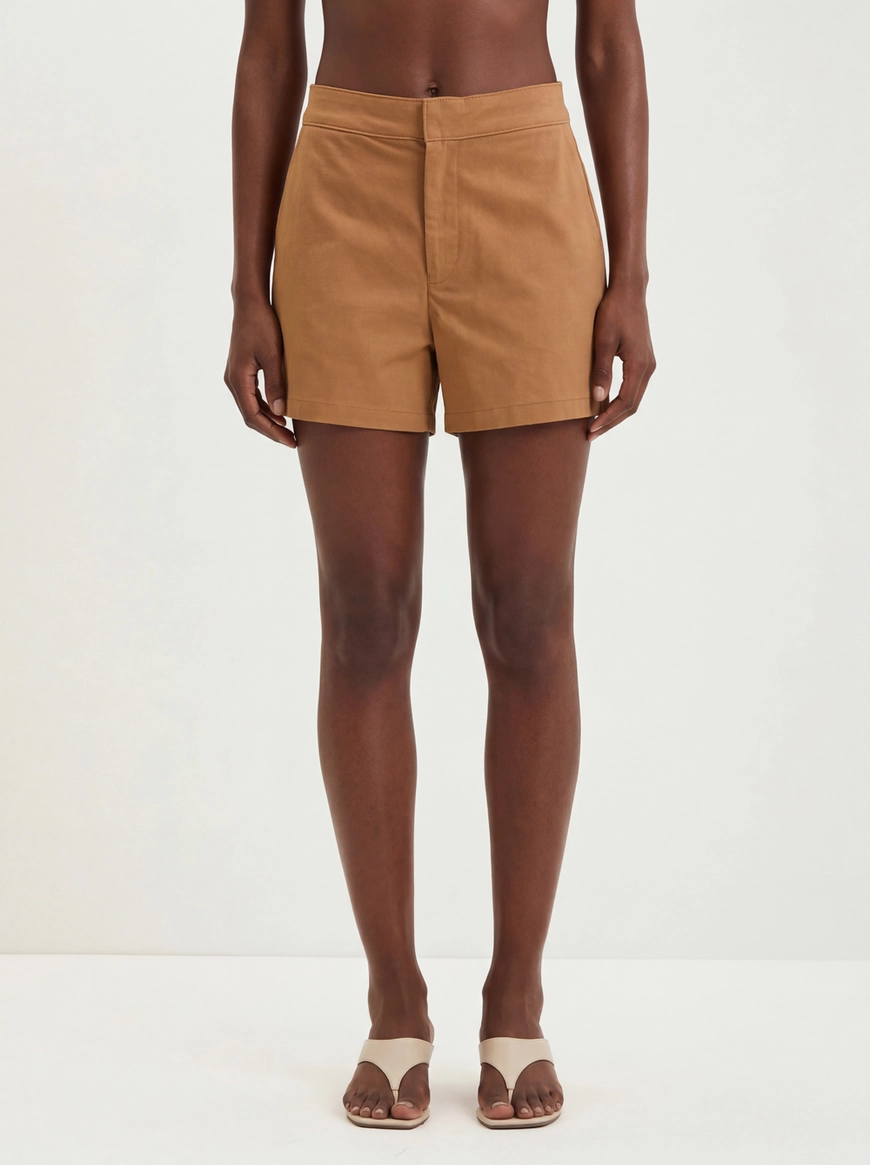 Short Feminino De Alfaiataria - Regular Bege 1