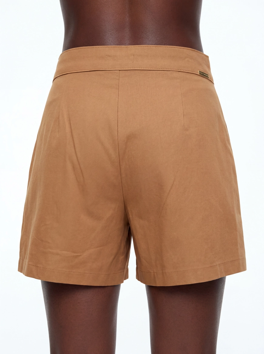 Short Feminino De Alfaiataria - Regular Bege 4