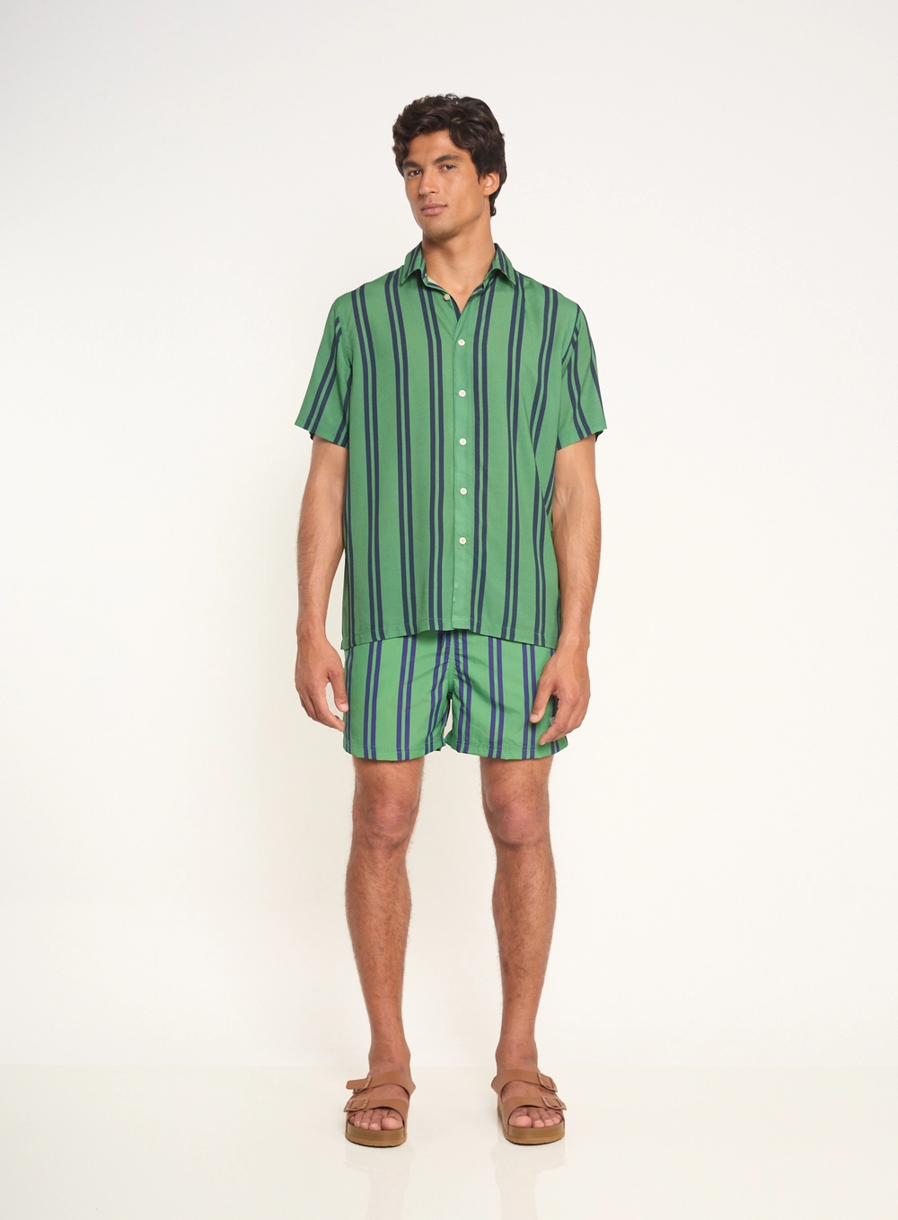Beachshort Com Estampa E Amarração Estampados