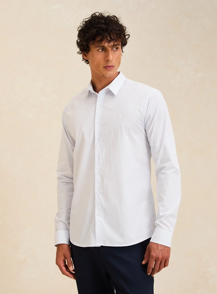 Camisa Masculina Slim Listrada