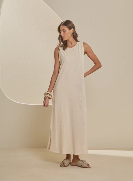 Vestido Midi Com Estampa