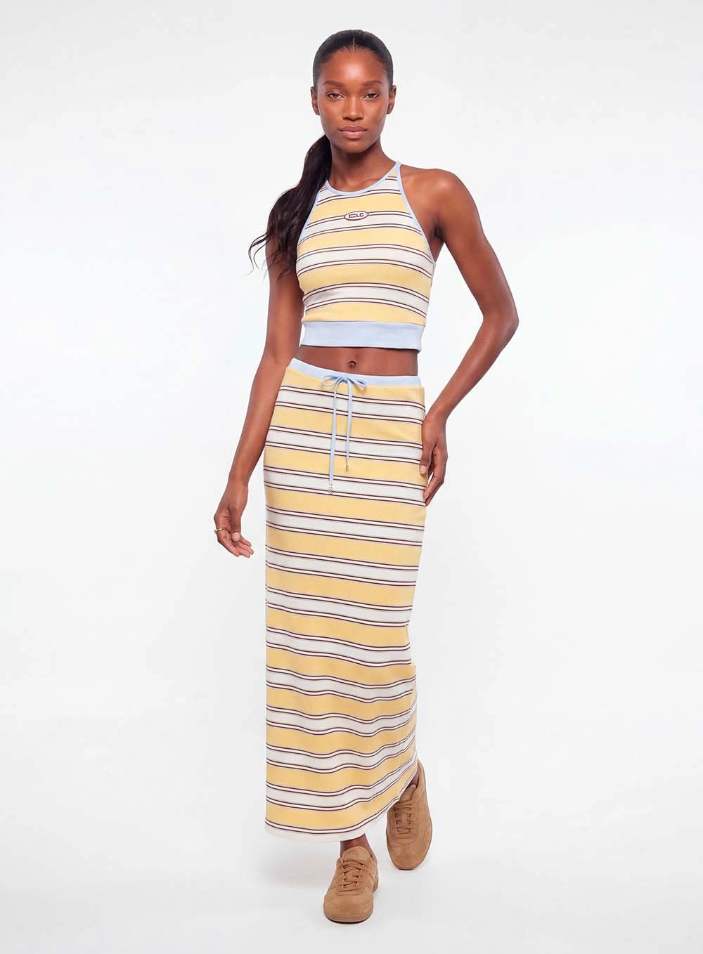 Saia Maxi Midi Comfort Godê Listrada Estampados 1