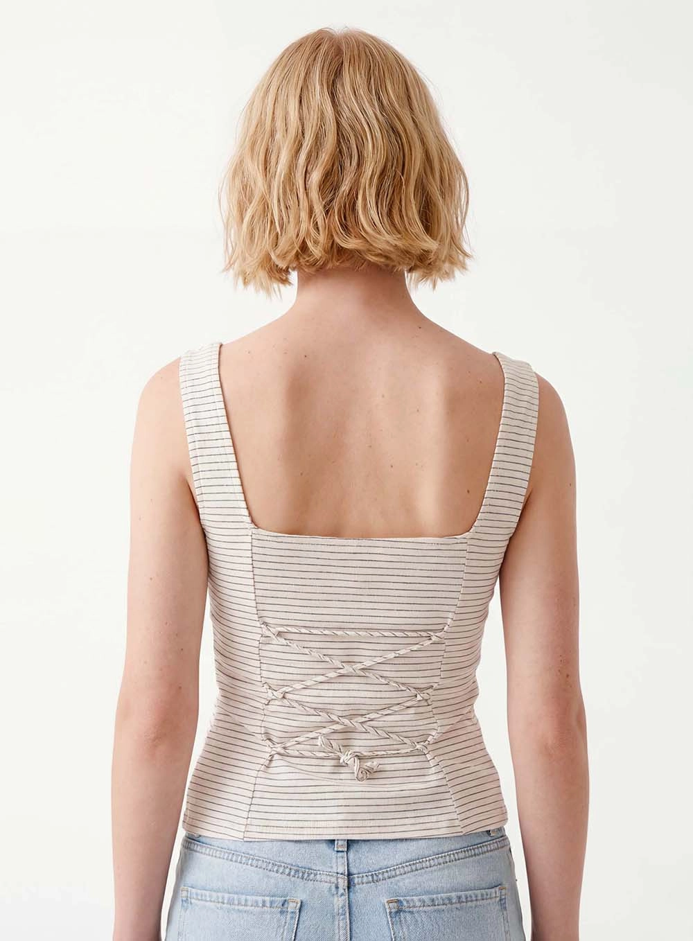 Blusa Slim Alfaiataria Listrada Estampados 2