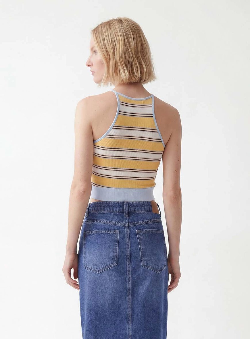 Blusa Slim Com Stripes