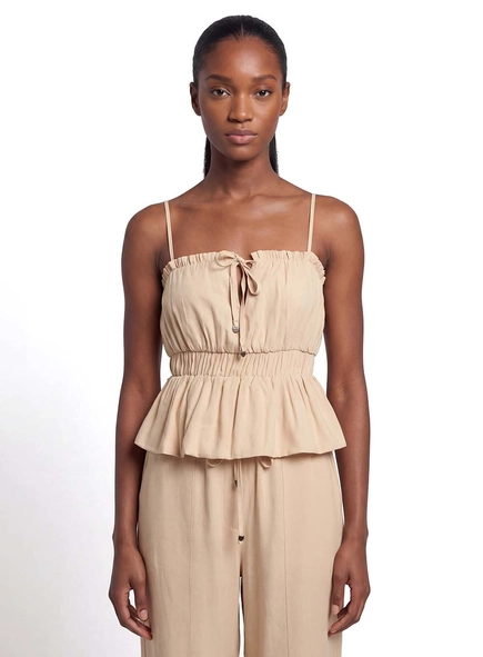 Blusa Balonê Com Franzido