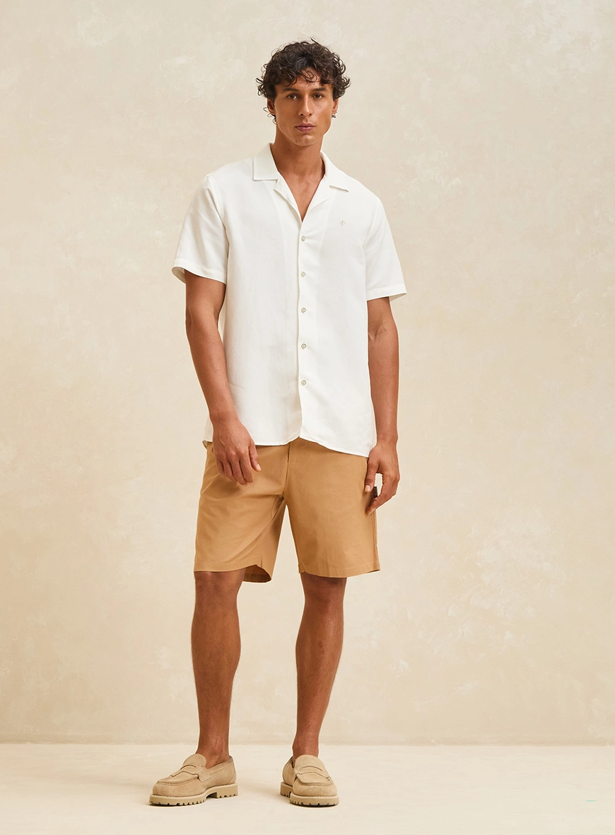 Bermuda Alfaiataria Masculina - Horizon Bege
