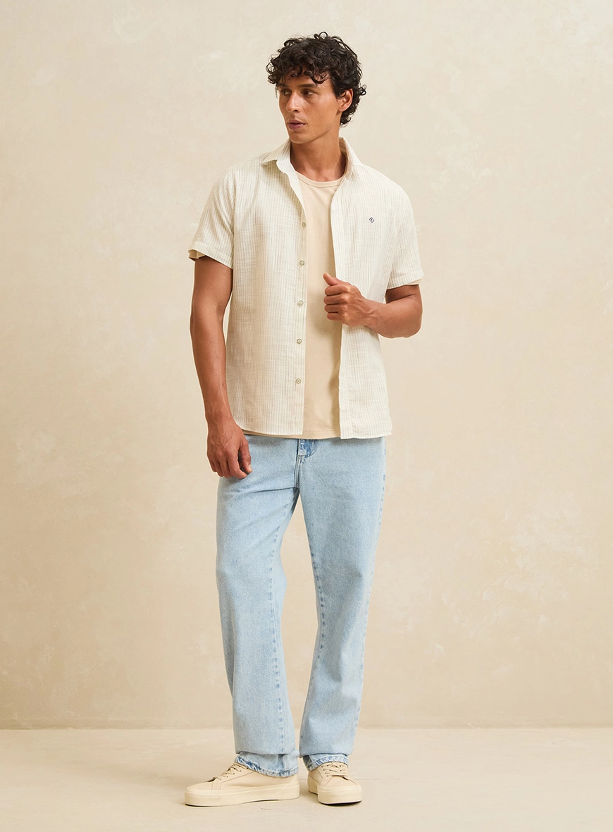 Camisa Masculina St Barths Listrada Estampados