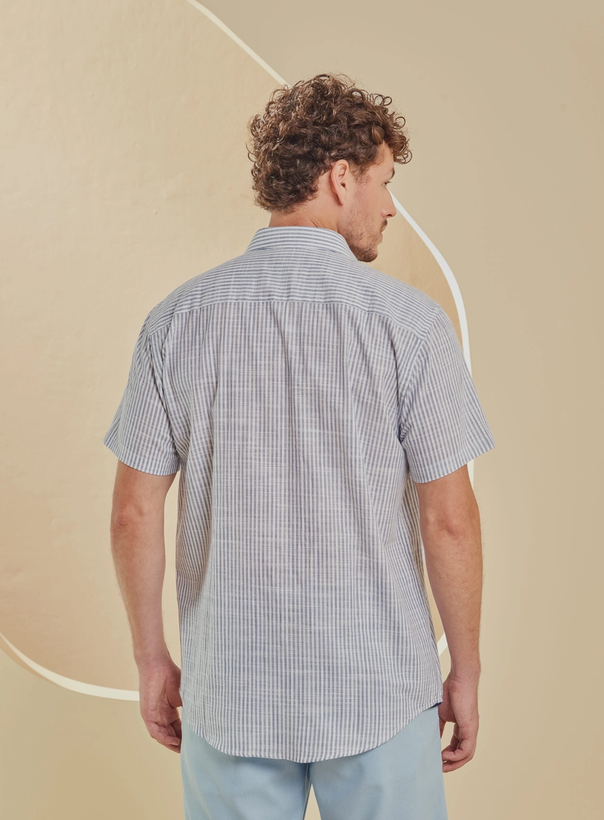 Camisa Masculina Relax Listrada Estampados 2