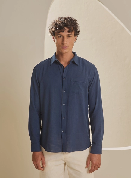 Camisa Masculina Relax Manga Longa