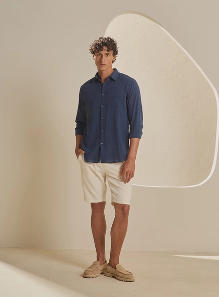 Camisa Masculina Relax Manga Longa