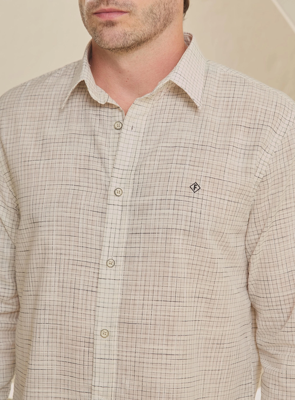 Camisa Masculina Relax Xadrez Estampados 3