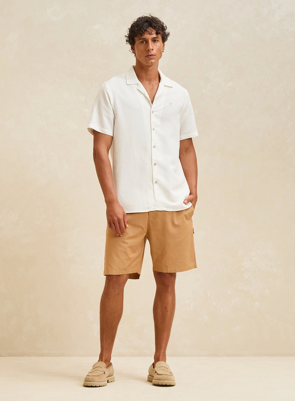 Camisa Masculina Vintage Manga Curta Off Shell 4