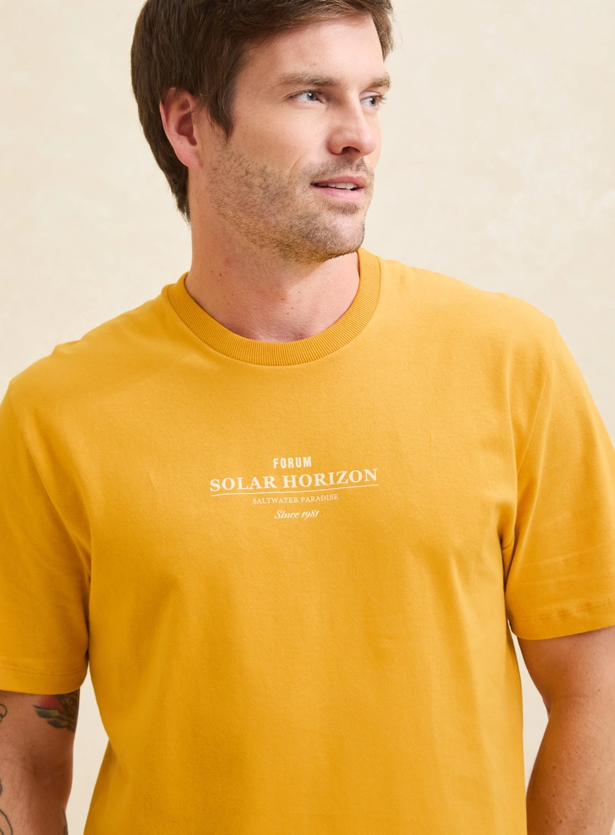 Camiseta Masculina New Box Amarelo 4