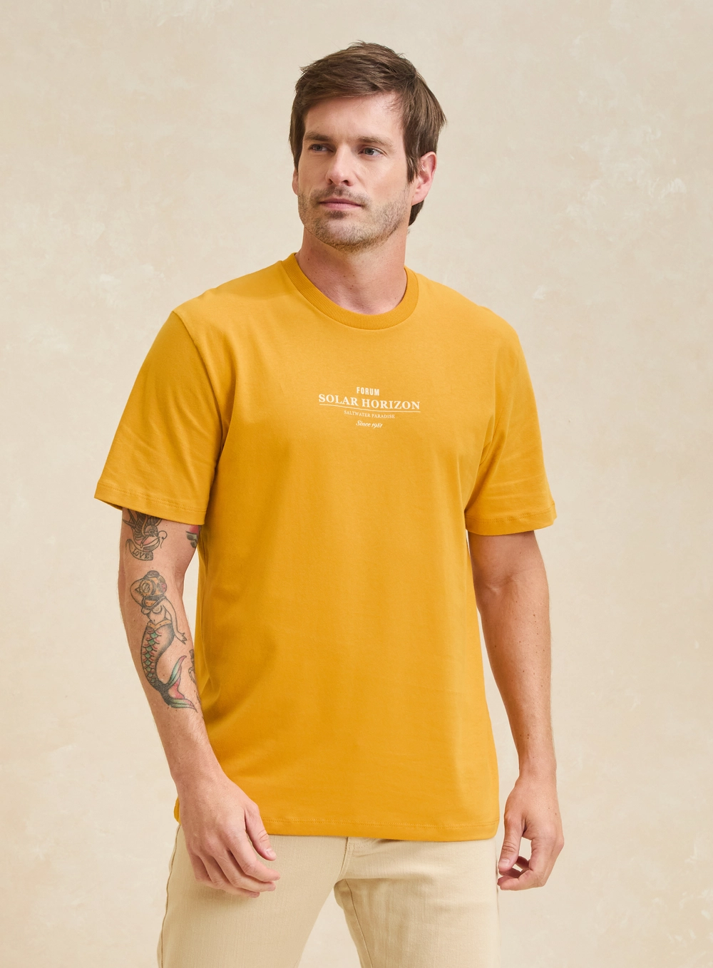 Camiseta Masculina New Box Amarelo 3
