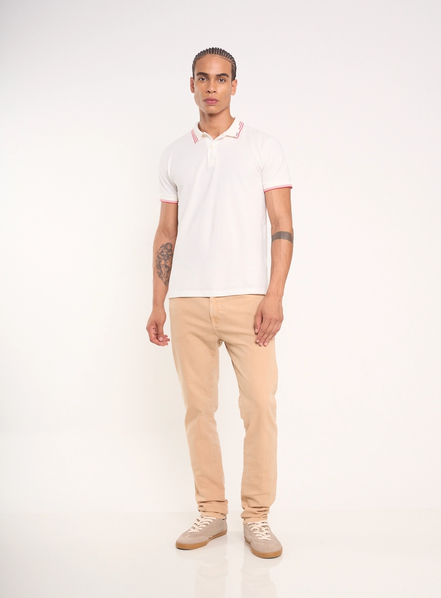 Calça Masculina Reta Com Bolsos