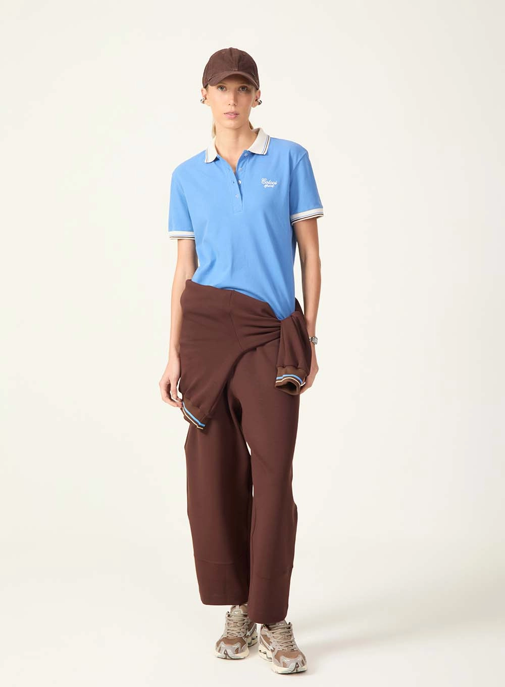 Polo Malha 1 Feminino Colcci Sport Azul