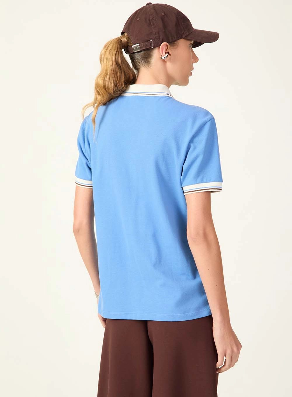 Polo Malha 1 Feminino Colcci Sport Azul