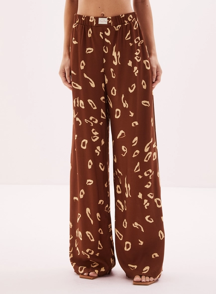Calça Feminina Pantalona Estampada