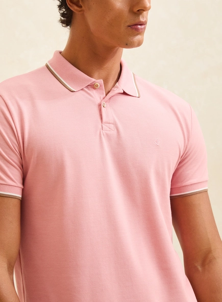 Polo Masculina Muscle Com Friso