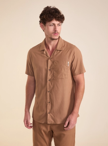 Camisa Masculina Vintage Manga Curta