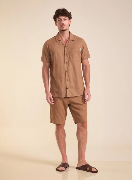Camisa Masculina Vintage Manga Curta