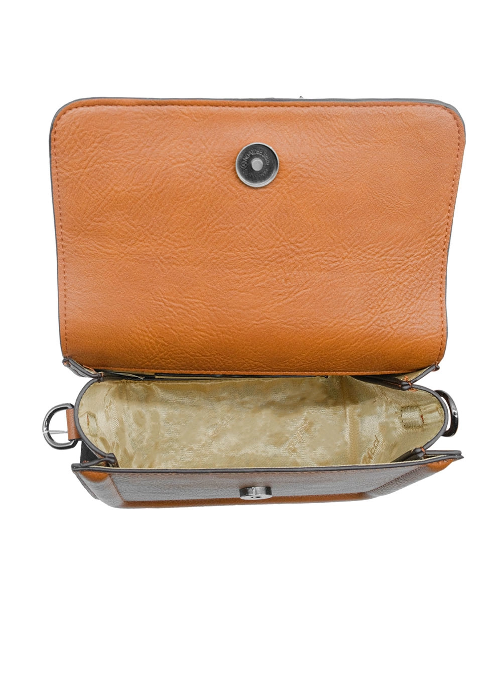 Bolsa Colcci Fem Crossbody Textura Caramelo