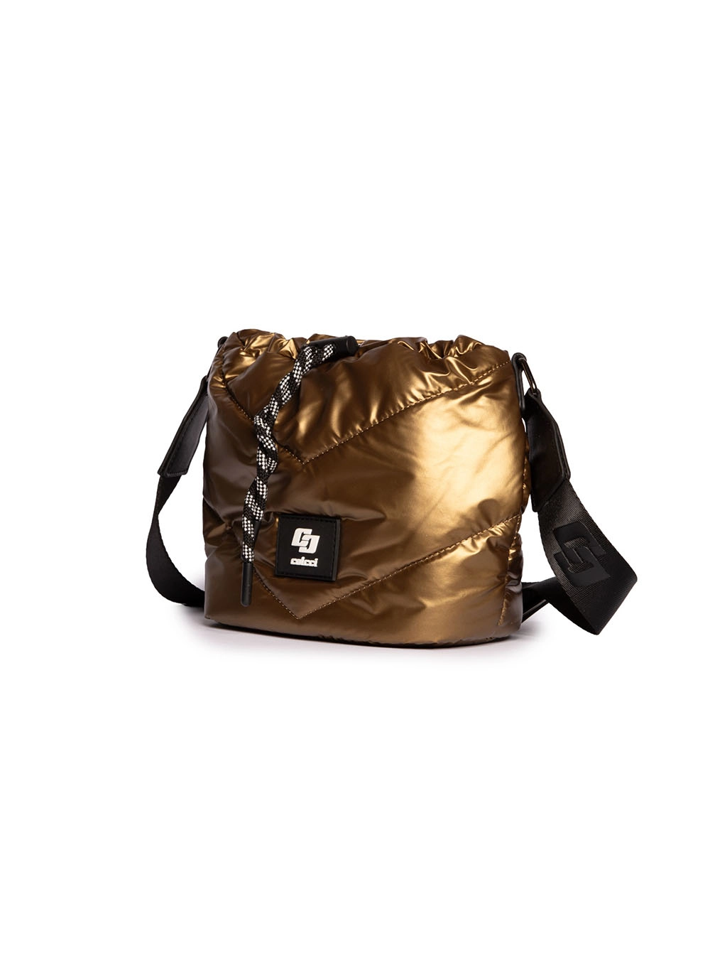 Bolsa Colcci Fem Bucket Nylon Ouro