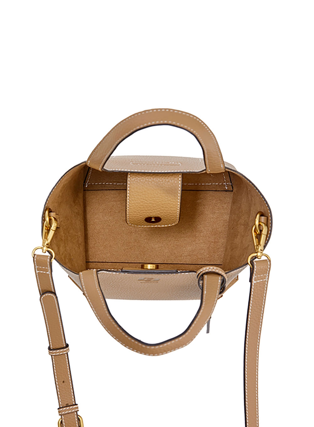 Bolsa Colcci Fem Bucket Textura Marrom Ebbela