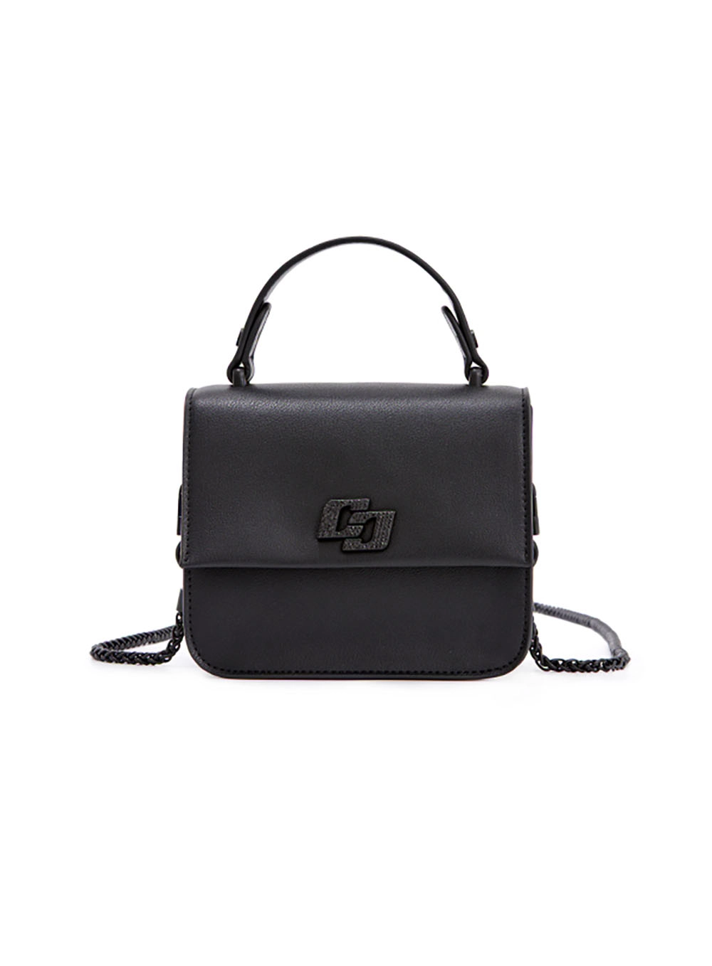 Bolsa Colcci Fem Cross Logo Strass preto / preto