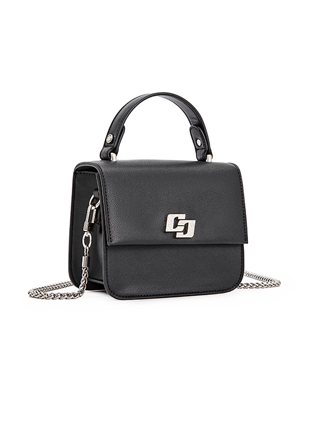 Bolsa Colcci Fem Cross Logo Strass preto / cristal