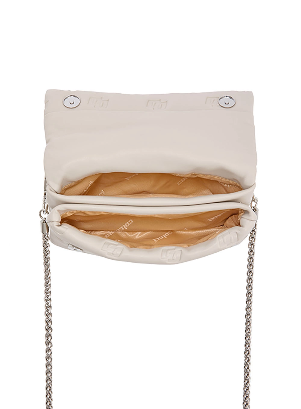 Bolsa Colcci Fem Cross Grav Puffer Bege