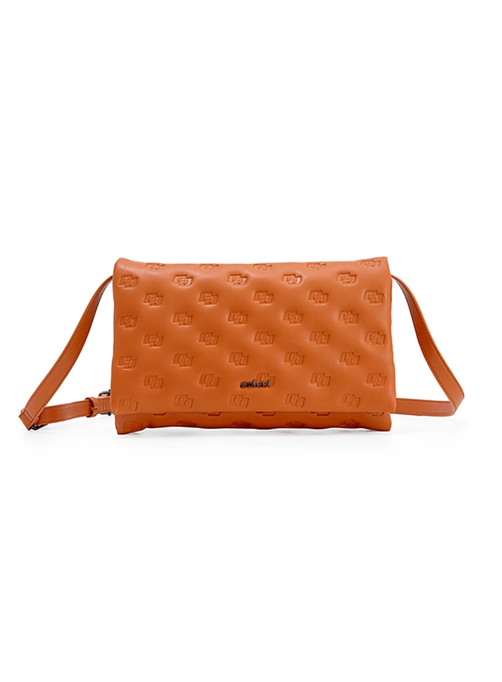 Bolsa Colcci Fem Cross Grav Puffer Laranja