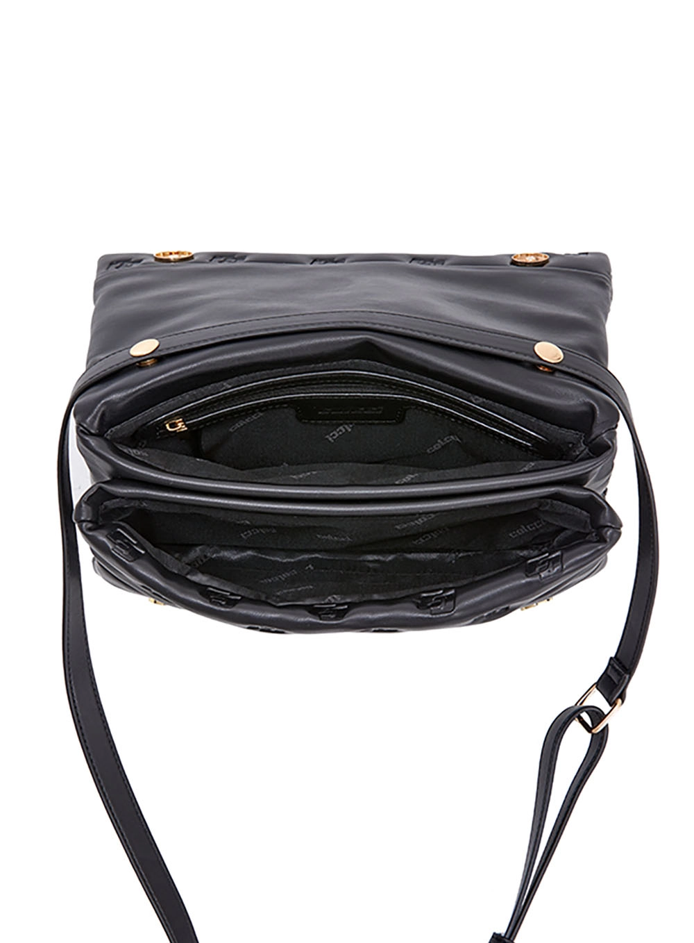 Bolsa Colcci Fem Cross Grav Puffer Preto