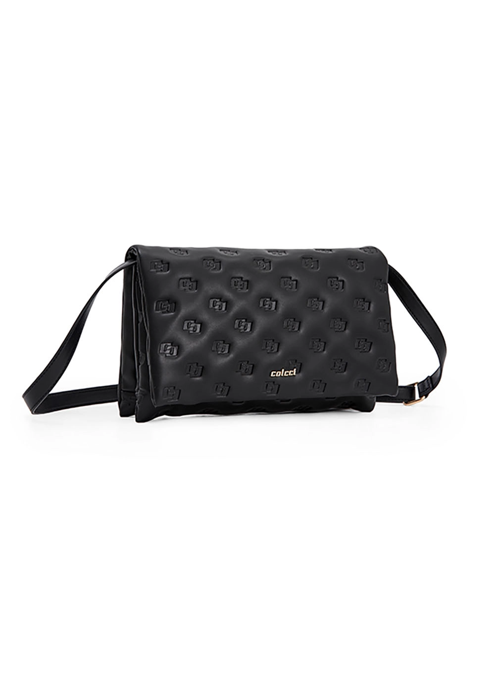 Bolsa Colcci Fem Cross Grav Puffer Preto