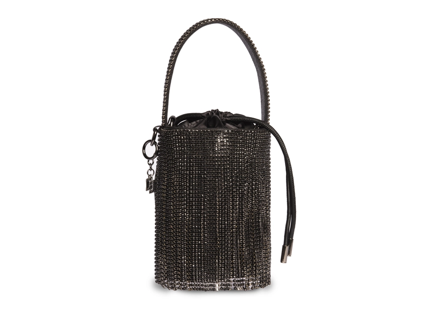 Bolsa Colcci Fem Bucket Franja Strass
