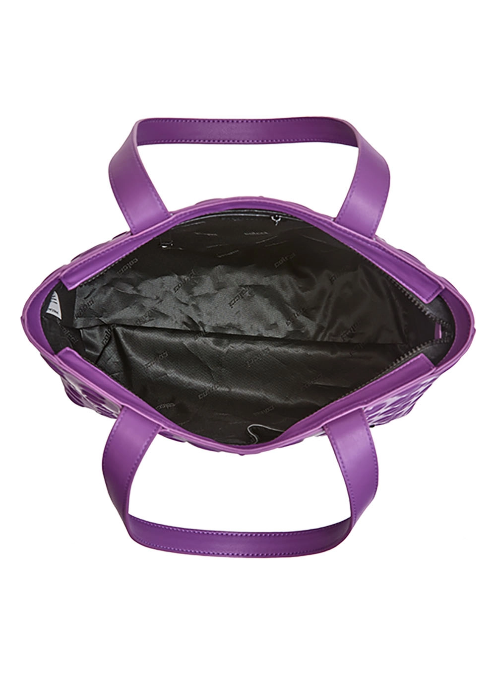 Bolsa Fem Colcci Shop Bag Alto Relevo Roxo