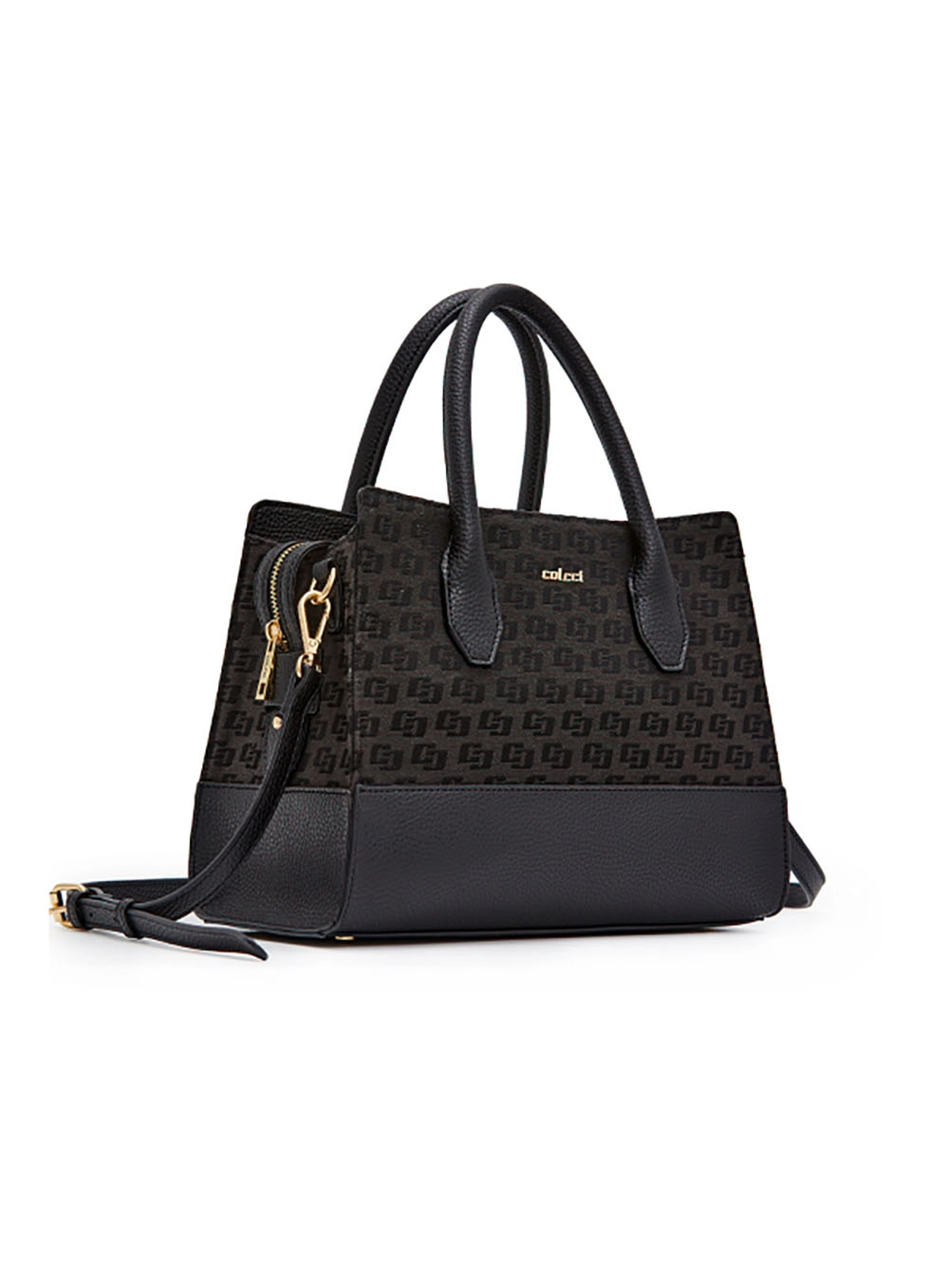 Bolsa Colcci Fem Tote Jacquard Preto