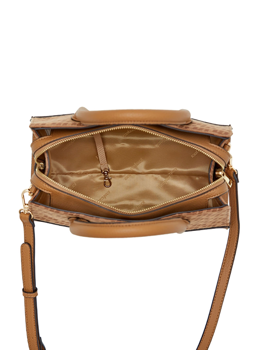 Bolsa Colcci Fem Tote Jacquard Caramelo