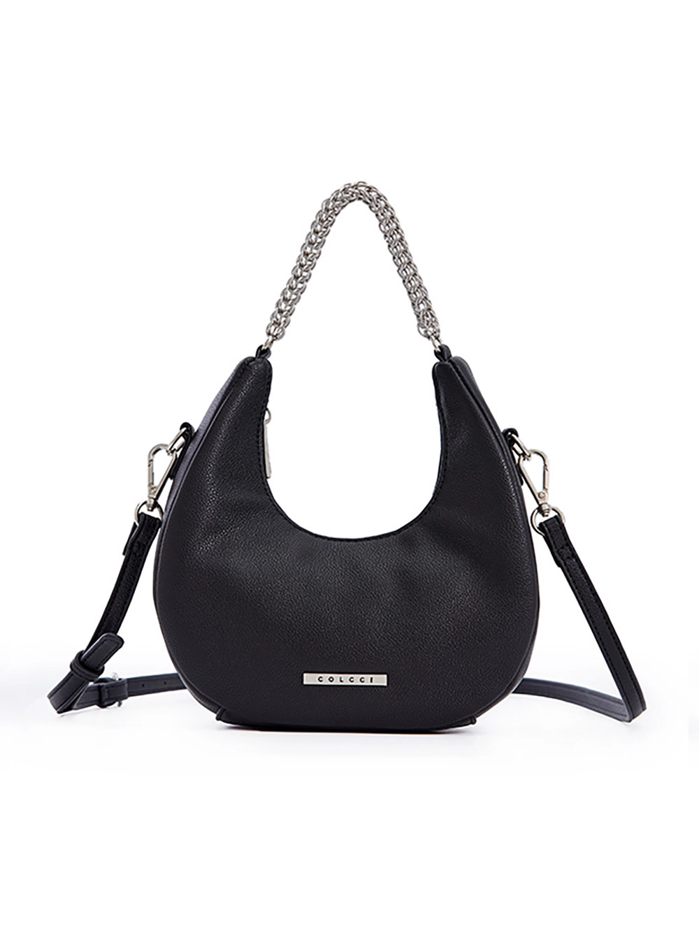 Bolsa Colcci Fem Meia-lua Mini Floate Preto