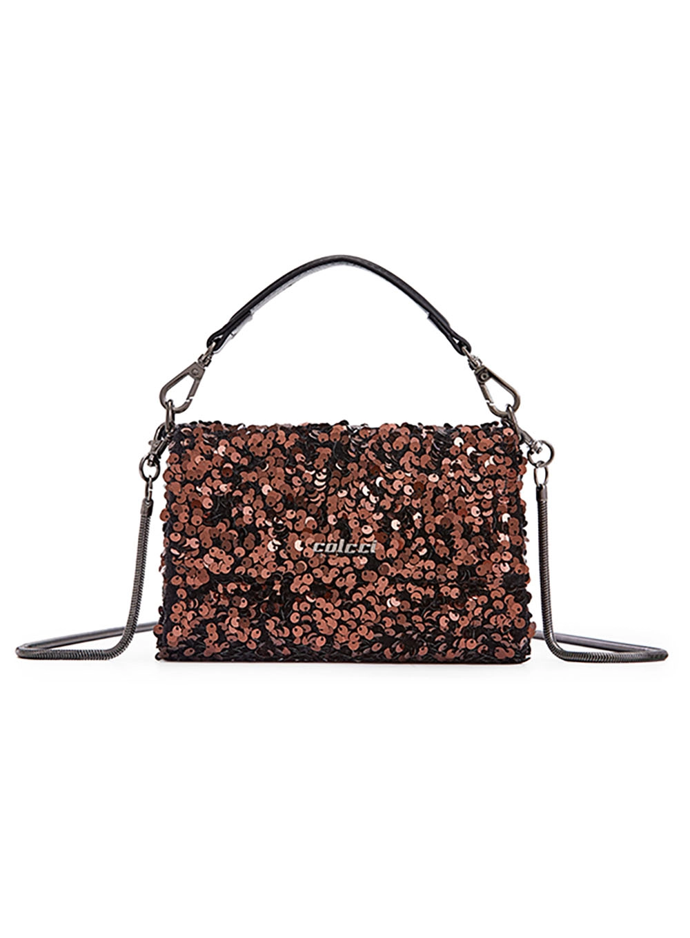 Bolsa Colcci Fem Mini Crossbody Paete Bronze